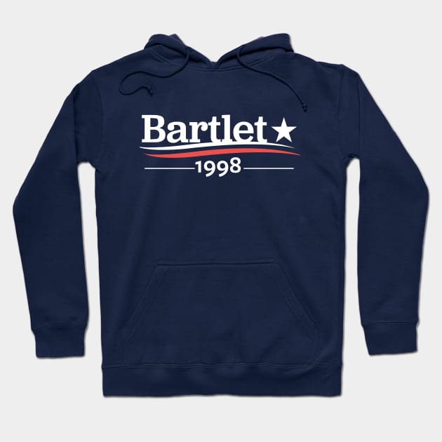 WEST WING President BARTLET 1998 President Bartlet For America Jed Bartlet White House Hoodie by YellowDogTees